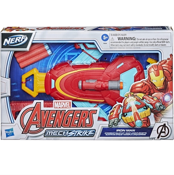 Marvel Avengers Mech Strike Iron Man Strikeshot Gauntlet Role Play Toy. - Picture 3 of 6